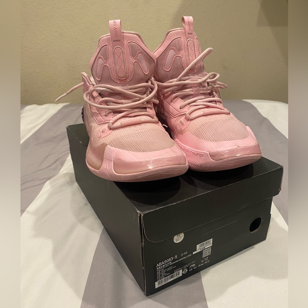 Li-Ning Way of Wade 10 Low Cherry Blossom - Size 12 (Fit like 11)